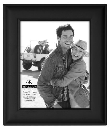 Malden Classique dover cadre photo en bois noir, 8 par 25,4 cm code EAN 0096287621885 