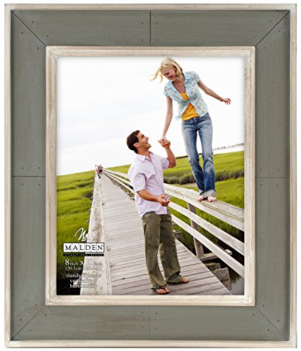 Malden International Designs Soleil bois délavé gris vieilli cadre photo, 8 par 25,4 cm code EAN 0096287979177 
