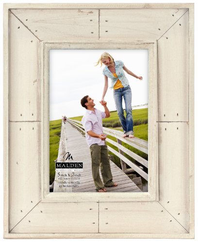 Soleil sable lavé bois effet vieilli-cadre phot...