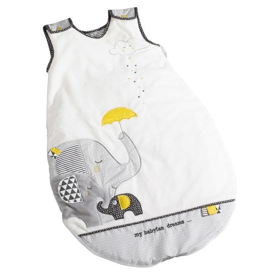  Babyfan sac nid Blanc / Gris Petit modèle de Sauthon Baby's Sweet Home code EAN 01073713 