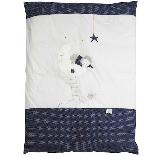  Parure de Lit Taie d'oreiller + Housse de couette 100 x 135 cm Marine  de Sauthon Baby's Sweet Home code EAN 01073771 