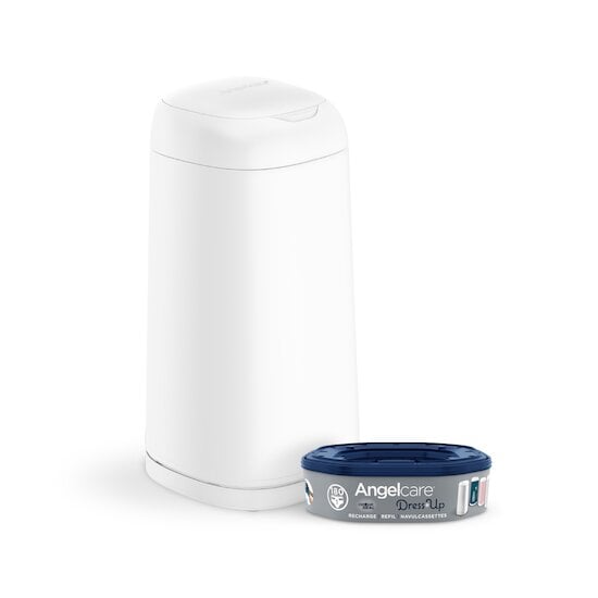  Poubelle à couches Dress Up laquée Blanc  de Angelcare code EAN 01083021 