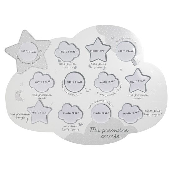  Céleste pêle-mêle Gris  de Sauthon Baby's Sweet Home code EAN 01088108 