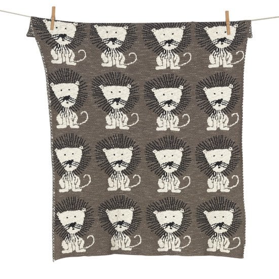  Tricot couverture 65x80 cm Lion  de Quax code EAN 01092042 