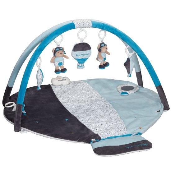  Lazare tapis d'éveil Bleu/Gris  de Sauthon Baby's Sweet Home code EAN 01108357 
