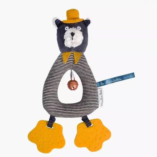 Les Moustaches Anneau-hochet Alphonse le chat  de Moulin Roty code EAN 01114664 