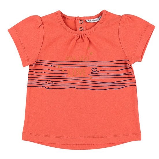  T-shirt marin collection Bord de mer été 2019 Fille Orange  de Noukies code EAN 01115450 