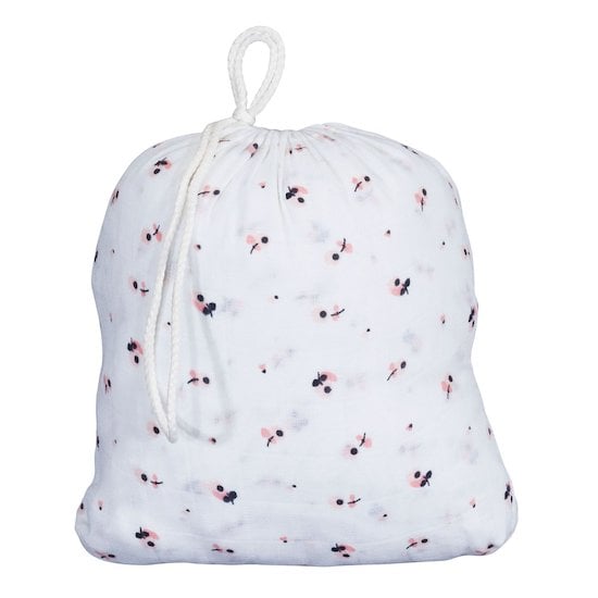  Miss Fleur de Lune Lot de 2 Draps Housses Blanc 65 x 130 cm de Sauthon Baby's Sweet Home code EAN 01115977 