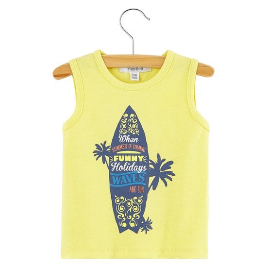  Débardeur Malibu Beach Jaune Sunset 6 mois de Nano & nanette code EAN 01124157 