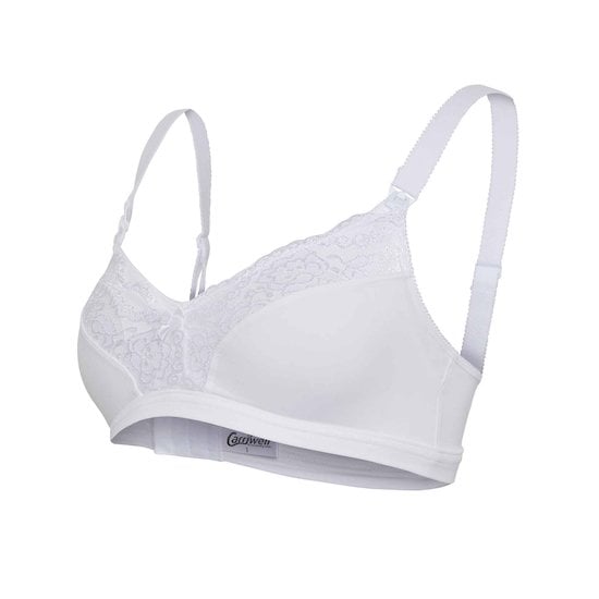 Soutien-gorge d'allaitement en dentelle à rabat Blanc  de Carriwell code EAN 01125198 