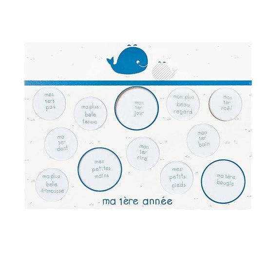  Blue Baleine pêle-mêle ma première année    de Sauthon Baby's Sweet Home code EAN 01125672 