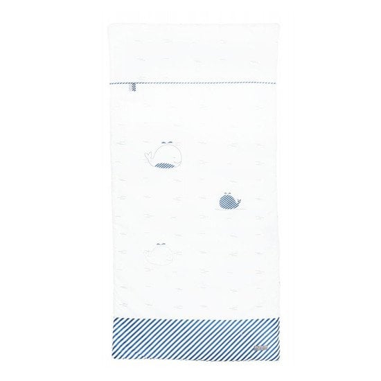  Blue Baleine édredon   60 x 120 cm de Sauthon Baby's Sweet Home code EAN 01125699 