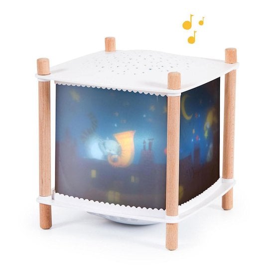  Les Moustaches lanterne magique connectée Bleu  de Moulin Roty code EAN 01128951 