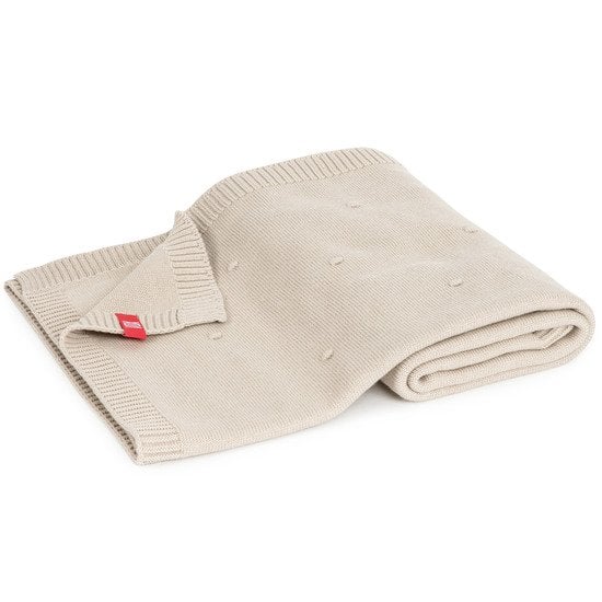  Couverture coton pure Beige 80 x 100 cm de Vox code EAN 01129006 