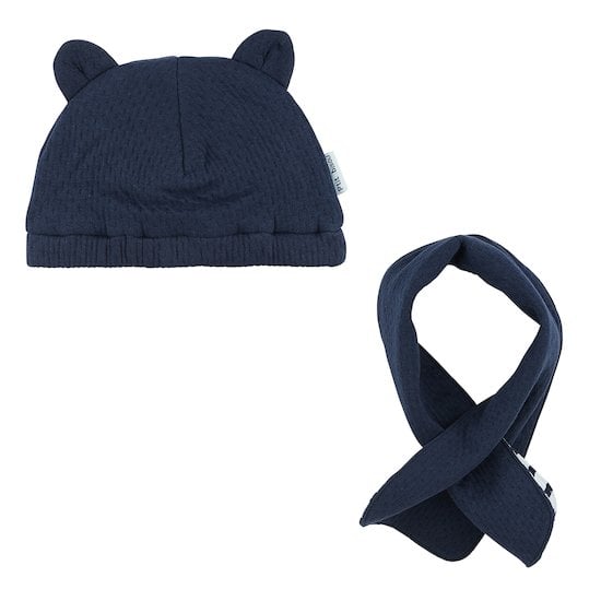  Parure Bonnet + Tour de cou Blue Berry 6-12 mois de P'tit bisou code EAN 01132899 