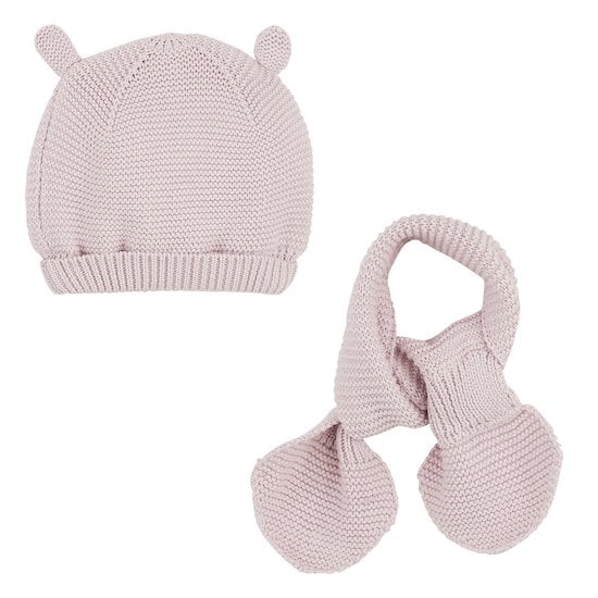  Écharpe + bonnet Lapinette Mauve Lilas 43 cm de Marèse code EAN 01132935 