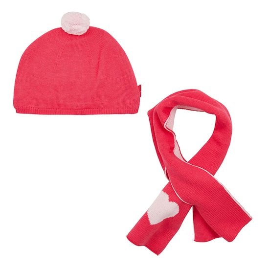  Ensemble écharpe + bonnet Rose  de P'tit bisou code EAN 01134523 