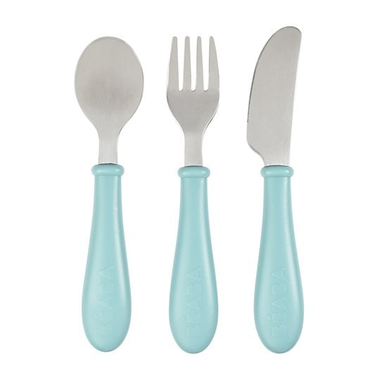  Set 3 couverts inox Airy Green  de Béaba code EAN 01138395 