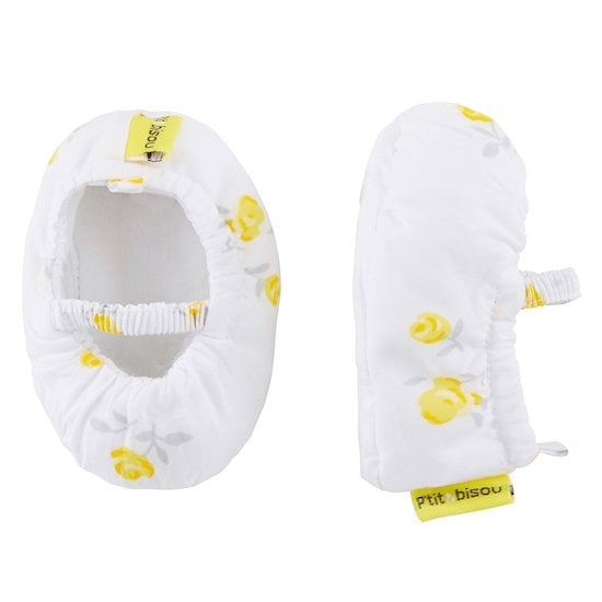  Chaussons imprimés Trop Chou Roseraie  de P'tit bisou code EAN 01140490 