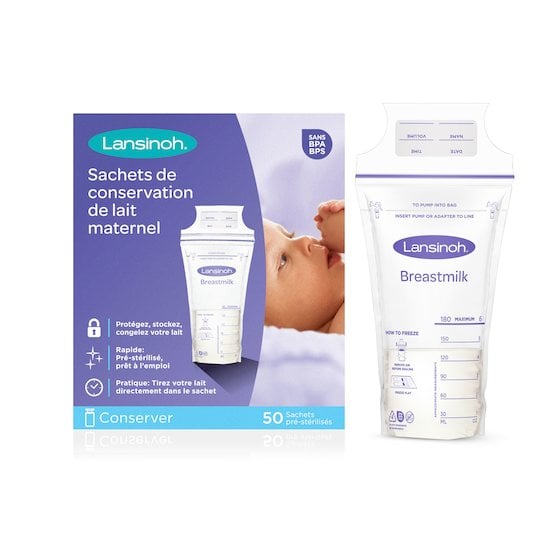 Sachets de conservation de lait maternel   de Lansinoh code EAN 01142757 