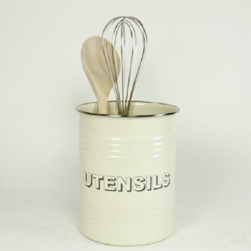 British Bake Off Cream Enamelled Utensil Pot 22...