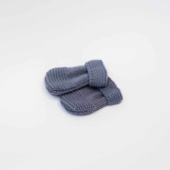  Moufles Tricot Petits Chats Bleu Orage Taille unique de La Manufacture de Layette code EAN 01147746 