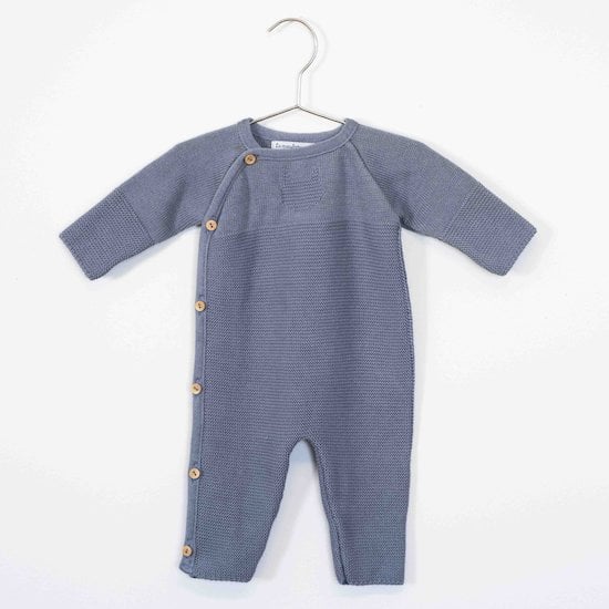 Combinaison sans pieds Petits Chats Bleu Orage de La Manufacture de Layette 01147760 Combinaison sans pieds Petits Chats Bleu Orage de La Manufacture de Layette 01147760
