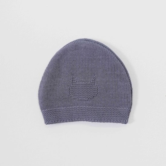  Bonnet Tricot Petits Chats Bleu Orage  de La Manufacture de Layette code EAN 01147797 