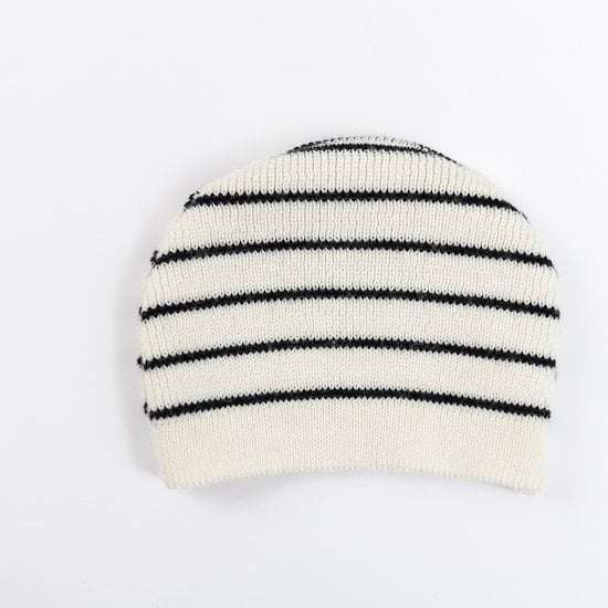  Bonnet rayé Petits Marins Ecru/marine  de La Manufacture de Layette code EAN 01147811 