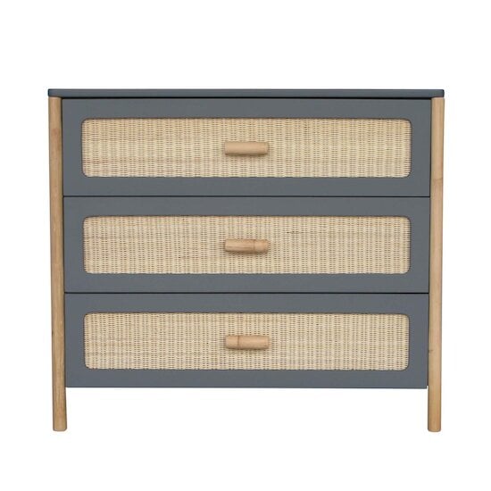  Océania commode 3 tiroirs tressage rotin Silex  de Théo code EAN 01148527 