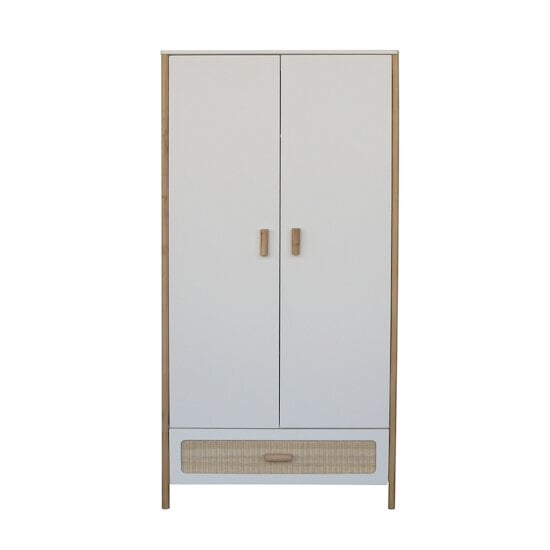  Océania armoire 2 portes tressage rotin Neige  de Théo code EAN 01148528 