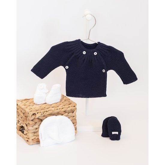  Lot de maternité Marine/Ecru 0 mois de La Manufacture de Layette code EAN 01149114 