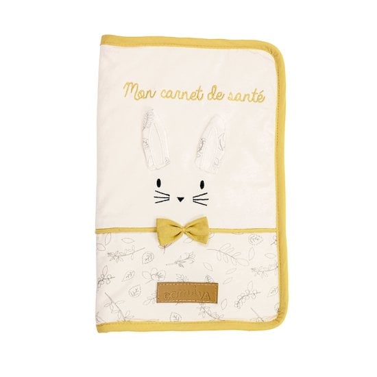  Leafy Bunny protège carnet de santé Blanc/Jaune  de Domiva code EAN 01150373 
