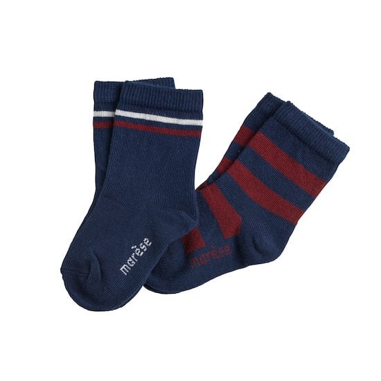  Marsala Club House Paire de chaussettes Bleu marine / Bordeaux 15/16 de Marèse code EAN 01154499 