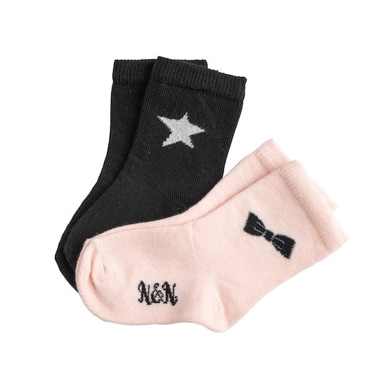  Just Rock Lot 2 paires de chaussettes Nœud  de Nano & nanette code EAN 01154551 