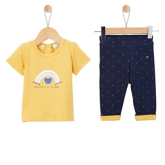  Roi Chat Ensemble Pantalon + Haut Jaune 1 mois de Marèse code EAN 01154945 