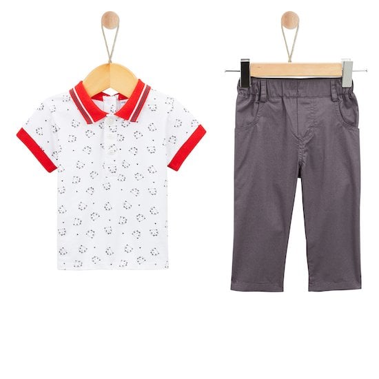  Panda & Coccinelle Haut + Pantalon Imprimé 1 mois de P'tit bisou code EAN 01155148 