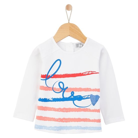  T-shirt Ml Santa Cruz Blanc  de Nano & nanette code EAN 01155300 