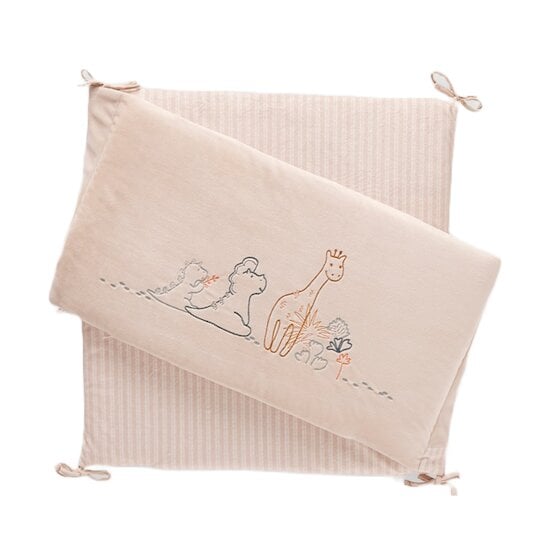  Tiga, Stegi & Ops Tour de lit Veloudoux Beige  de Noukies code EAN 01155828 