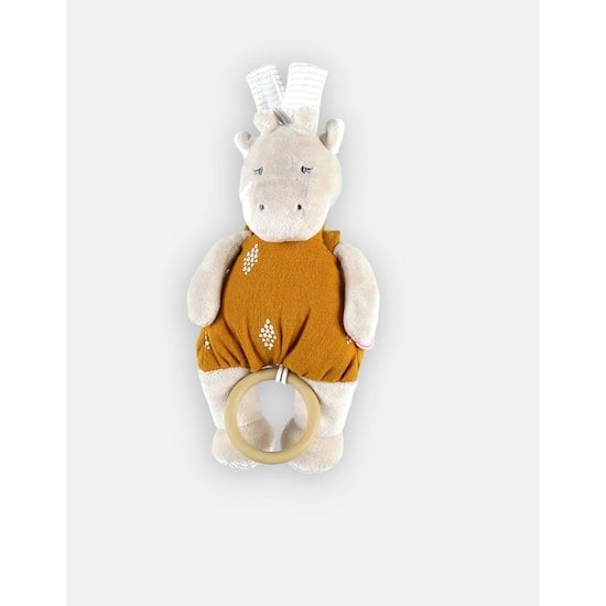  Peluche mini musicale Tiga en veloudoux Beige/ocre  de Noukies code EAN 01155840 