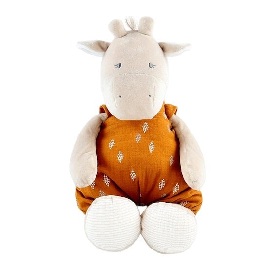  Tiga, Stegi & Ops Peluche medium Tiga en Veloudoux et Mousseline de coton BIO  Beige/ocre  de Noukies code EAN 01155875 