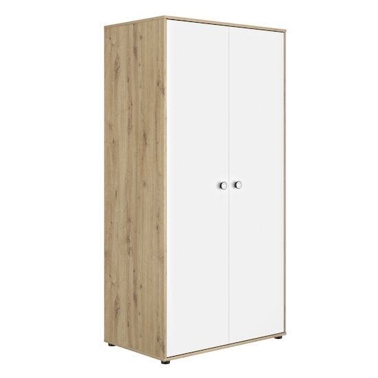  Armoire 2 portes Arthur Blanc/Chêne  de Galipette code EAN 01155907 