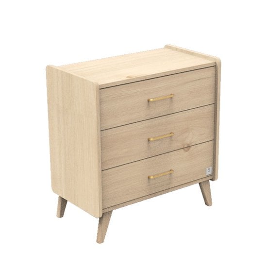  Arty commode 3 tiroirs Chêne suave  de Sauthon Baby's Sweet Home code EAN 01156298 
