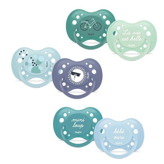  Lot de 2 sucettes Anatomiques Aléatoire 18 mois + de Dodie code EAN 01156414 