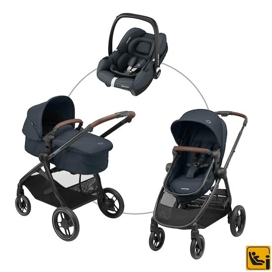  Poussette Thia Air 2 avec Cabriofix i-Size Essential Graphite  de Maxi-Cosi code EAN 01158153 