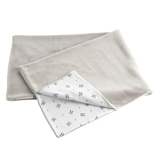  Plaid tout doux Imprimé pandi 75 x 100 cm de Petit à petit code EAN 01158247 