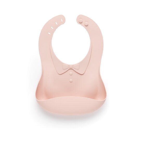  Bavoir silicone Rose  de Maïka code EAN 01159118 