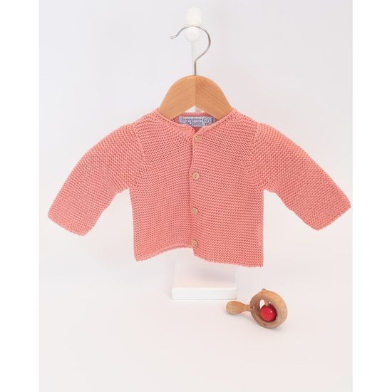  Gilet en coton Rose  de La Manufacture de Layette code EAN 01162717 