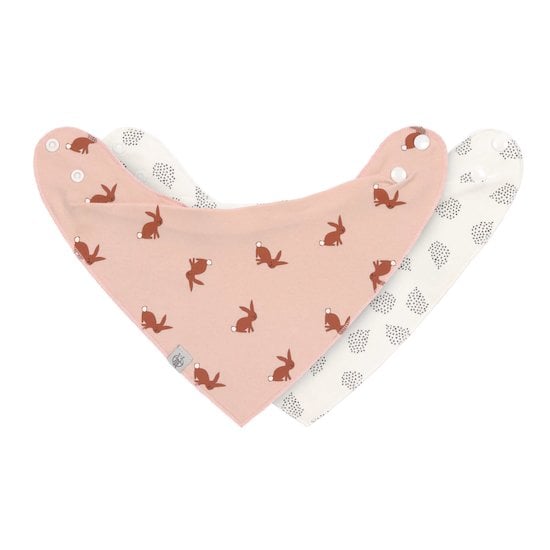  Little Forest Lot de 2 bavoirs bandanas Lapin  de Lässig code EAN 01163055 