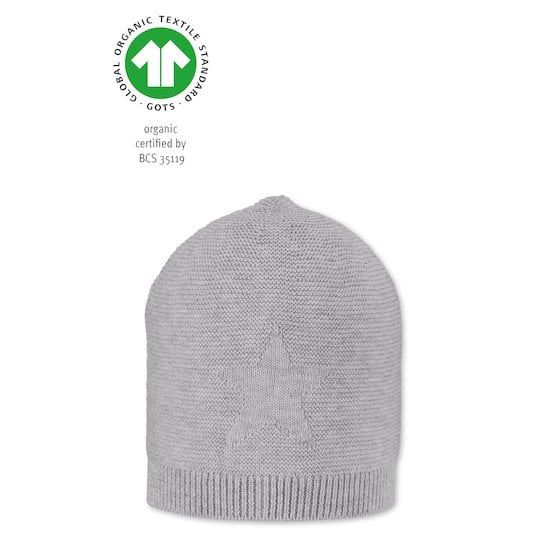  Bonnet tricot en coton biologique Gris 43 cm de Sterntaler code EAN 01163177 